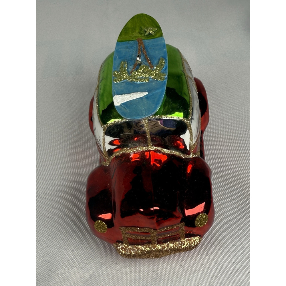 Mercury Glass? Station Wagon Automobile Car Christmas Ornament Surfboard Holiday - Picture 4 of 12